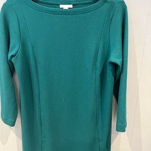 J.Jill turquoise knit tunic top. Machine washable. Perfect condition.